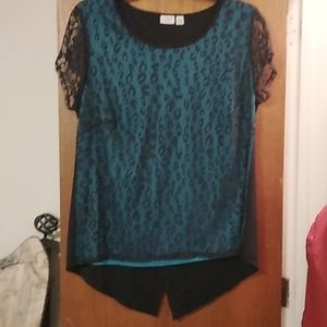Lace Overlay Top